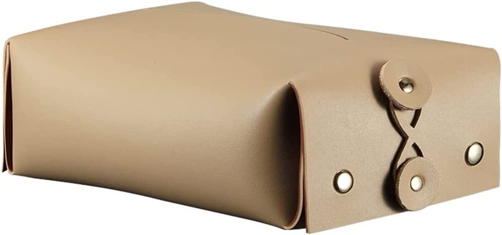 Scatola di Tessuto in Pelle nordica Soggiorno Fatta a Mano retrò in Famiglia Scatola di Tessuto in Pelle for la casa (Color : A, Size : 22 * 12 * 7cm)