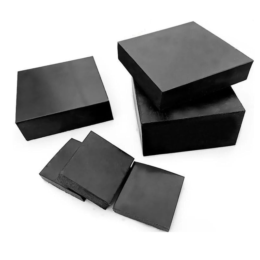 1 Pz Foglio In Gomma Siliconica Nera Industriale, Guarnizione Ammortizzante Elastica Antiscivolo 50X50/100x100/150X150/200x200mm(150X150X20mm)