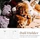 Mrltau 3 Stück Puppenständer höhenverstellbar für 15-17 cm Vinyl Plush Dolls, Metall Halterung mit stabilem Sockel, Display Ständer für Schlüsselanhänger-Puppen mit Kleidung (Weiß)