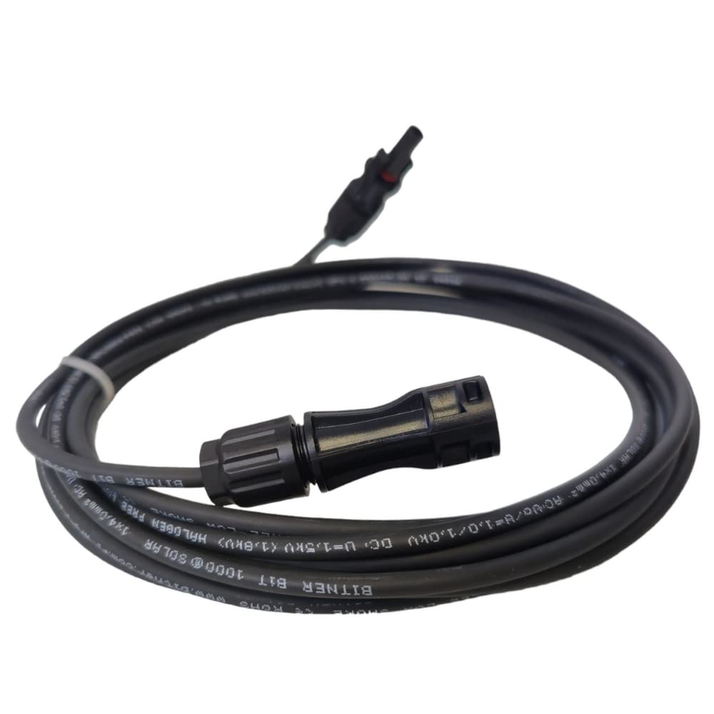 Doktorvolt - Cavo Solare 6mm2, Prolongua elettrica per Pannello Solare Con Connettore Solare IP 65, Prolunga 2x40m mc4 Cavo, Rosso E Nero PV Cavo