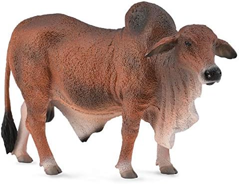 Collecta Red Brahman Bull ,5.1"L x 3.3"H