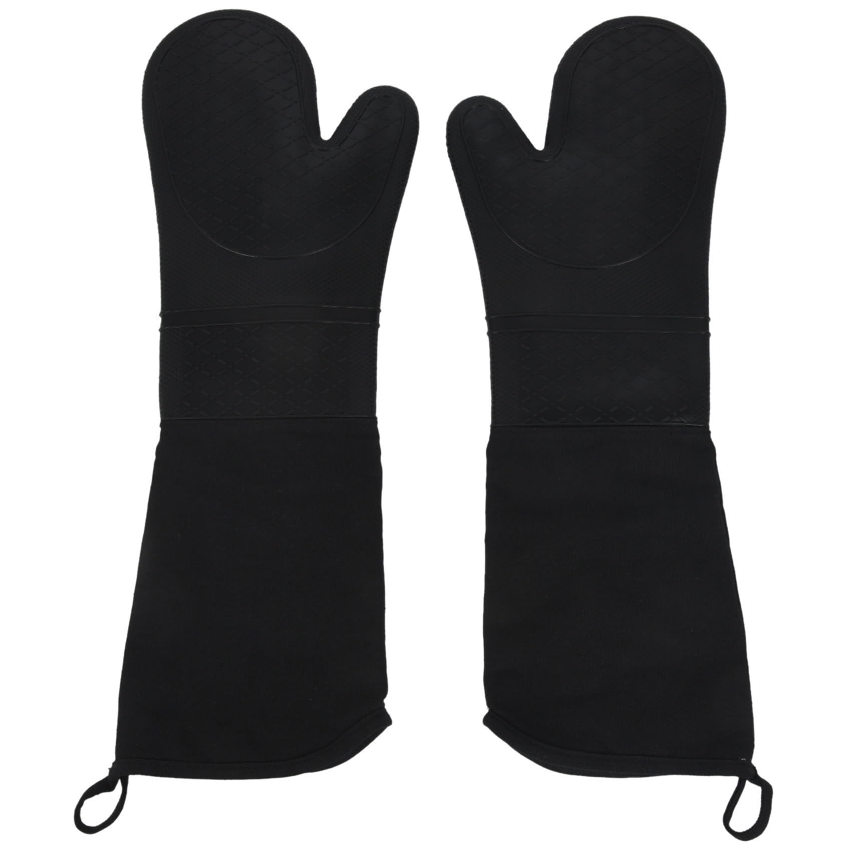 Professional Silicone Oven Mitts Baking Gloves Elbow Length Heat Resistant