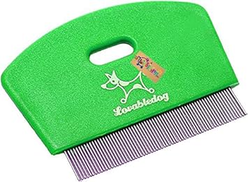 Western Era Dog Brush/Pet Comb for Grooming Cum Massager & Safety for Dog, Puppy, Cat, Kitten (Green)