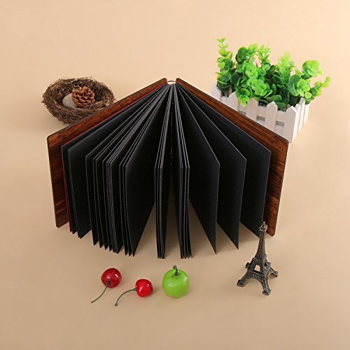 Image of Scrapbook Photo Album Memory Book With Wooden Hard Cover(14 Inch x 10 Inch, Design-3) |