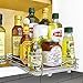 LYNK PROFESSIONAL® Pull Out Spice Rack Organizer for Inside Kitchen Cabinets - 8-1/4 inch Wide - Slide Out Drawer – Chrome Sliding Spice Cabinet Organization Shelf Racks - 1 Tier
