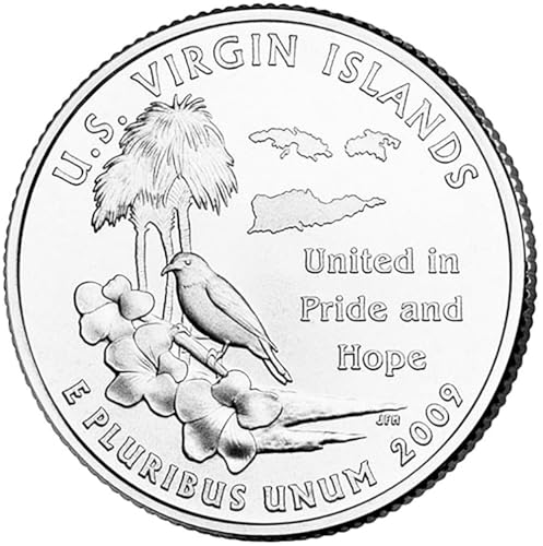 2009 D Satin Finish U.S. Virgin Islands Territory Quarter Choice Uncirculated US Mint