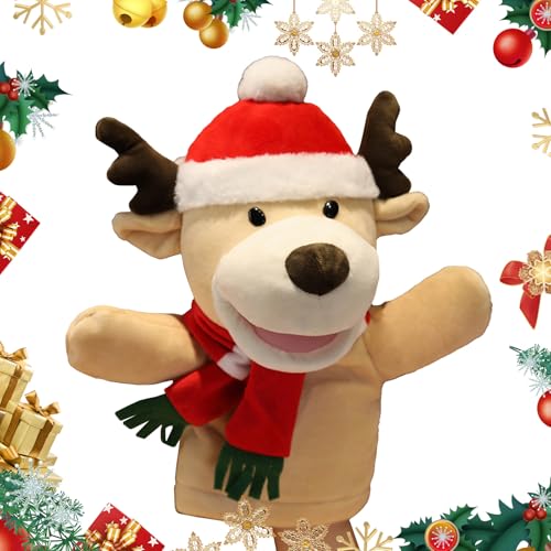 PLUSHCEWT Weihnachten Handpuppen Santa Schneemann Rentier Spielzeug...