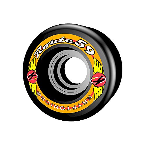 Kryptonics Roller Route Ruedas, Unisex Adulto, Negro, 59 mm