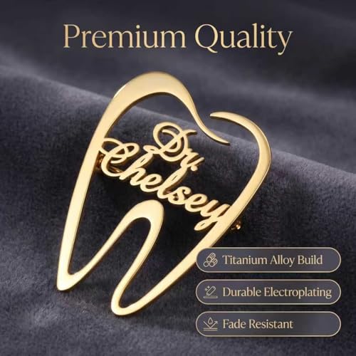 Image of Custom Name Lapel Pin Personalized Script Brooch for Women Men, Customizable Name Badge Elegant Cursive Letter Pin, Minimalist Jewelry Gift for Wedding Birthday Anniversary