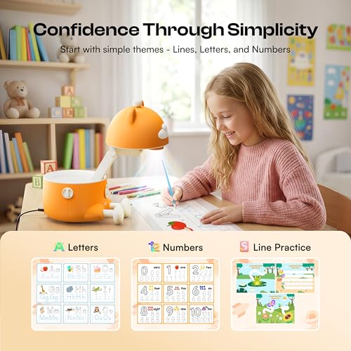 Image of Caydo T3 Smart Drawing Projector Kit, Includes 12 Colored Pencils, 36 Acrylic Paint Markers, 24 Watercolor Markers & 50 Sheet Drawing Paper, Art Craft Birthday for Kids Ages 5-12