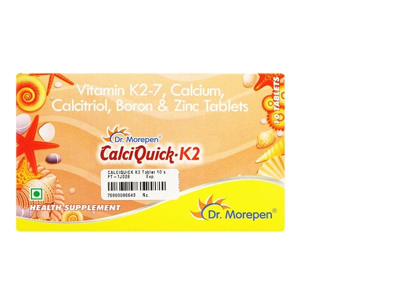 CALCIQUICK K2 TABLET (PACK OF TWO) VITAMIN K2-7, ZINC, MAGNESIUM AND CALCIUM CARBONATE TAB (B0CBX4JJS3) Amazon Price History, Amazon Price Tracker