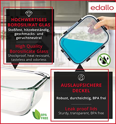 Stapelbare Vorratsdosen aus Glas 4 praktische Frischhaltedosen