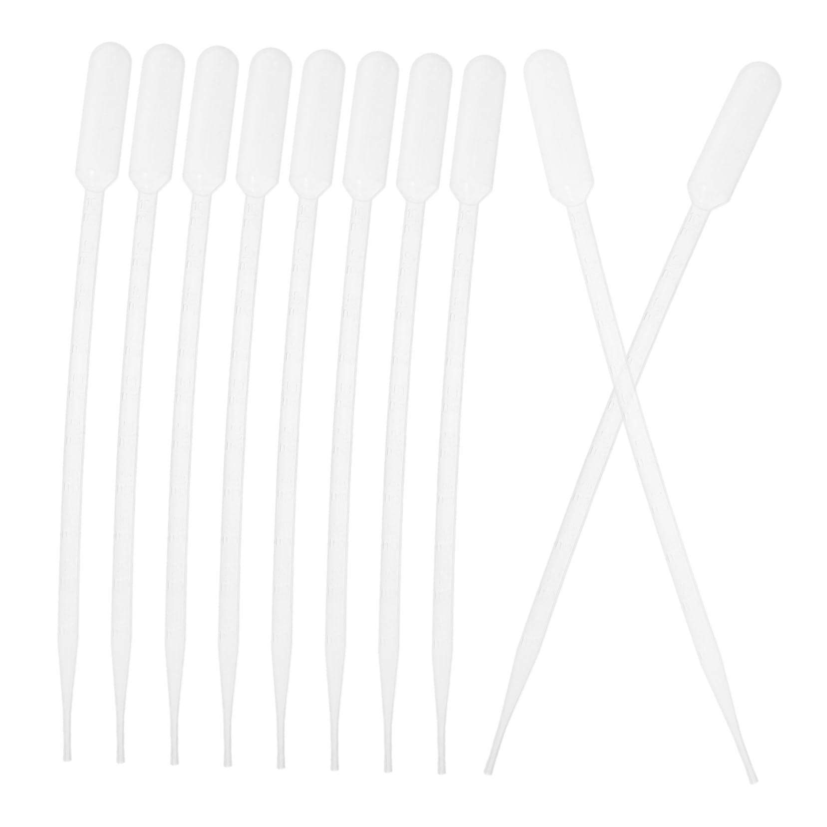 CHILDWEET 100pcs Dropper Clear Pipettes Essential Oils Pipette Pipettes for Essential Oils Laboratory Pipettes Lab Pipettes Squeeze Transfer Lip Gloss Pipettes Transparent Plastic