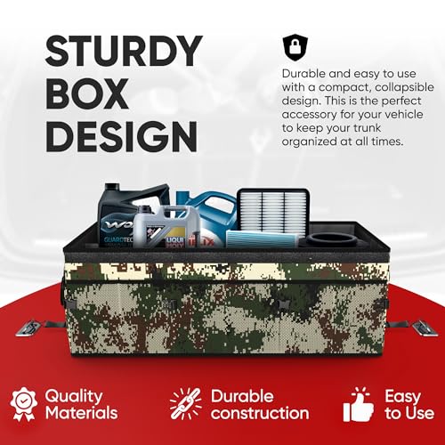 image for FORTEM Trunk Organizer with Cooler For SUV Car Trunk, Foldable Storage