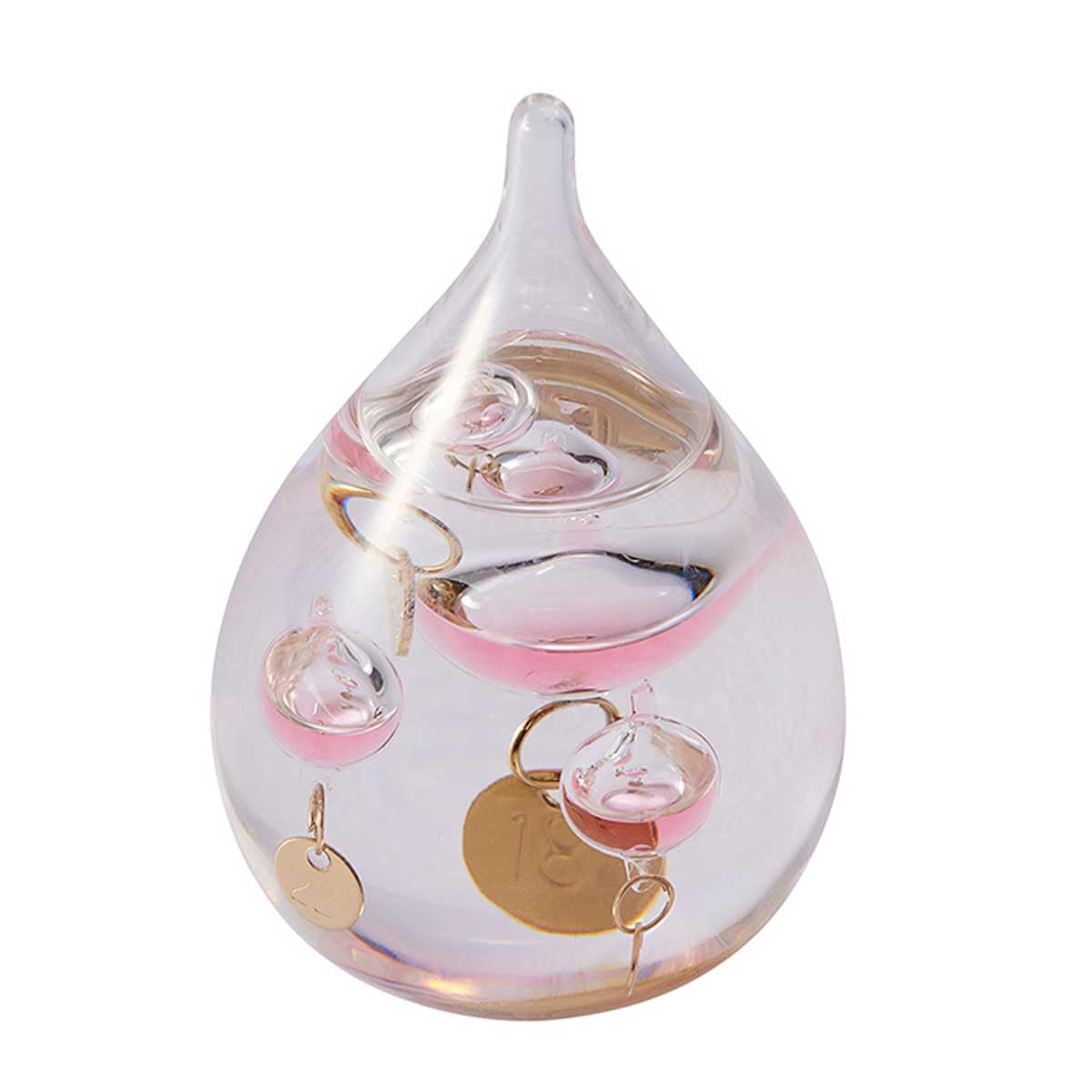 Amazon.co.jp: 茶谷産業 ガラスフロート温度計 しずくSS ピンク 333