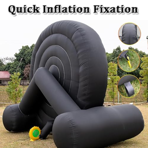 VFMVOYNZ 10 Fuß aufblasbares Fußball-Dartboard für Erwachsene und Kinder, riesige aufblasbare Fußballspiele, Outdoor-Spiele, riesige Kick-Darts mit 8 klebrigen Fußballbällen und Gebläse – Bild 5