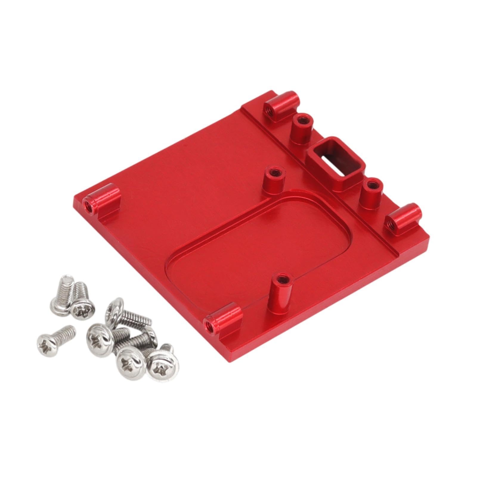 DYNWAVE 1:12 RC Car Motor Base Mount,Upgraded Parts,Accessories Fixed Bracket Holder Parts,Sturdy Metal Motor Mount Holder for MN168, red