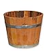 Produktbild Blumentopf, Blumenkübel aus Kastanien-Holz - Fass, Holzfass als Pflanzkübel - Bottich geölt (D50 H40cm geölt)