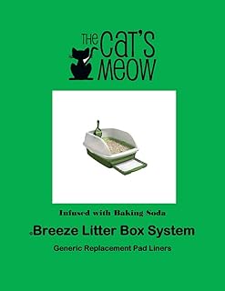 The Cats Meow 40 Pcs of Generic Breeze Litter Box Pads Baking Soda Infused