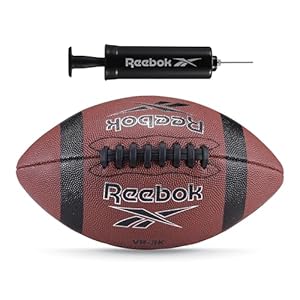 Reebok Elite Recreational Football, Composite Leather, Innovative Soft Grip Technology, Cushion Lining, Includes Pump & Needle, VR-3K Series (Junior)