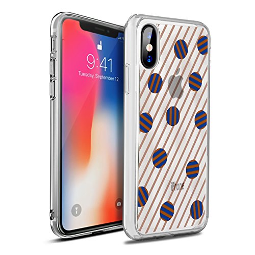 OtterBox Symmetry Clear Series Case for iPhone Xs and iPhone X (Only) - Retail Packaging - Dot the Line