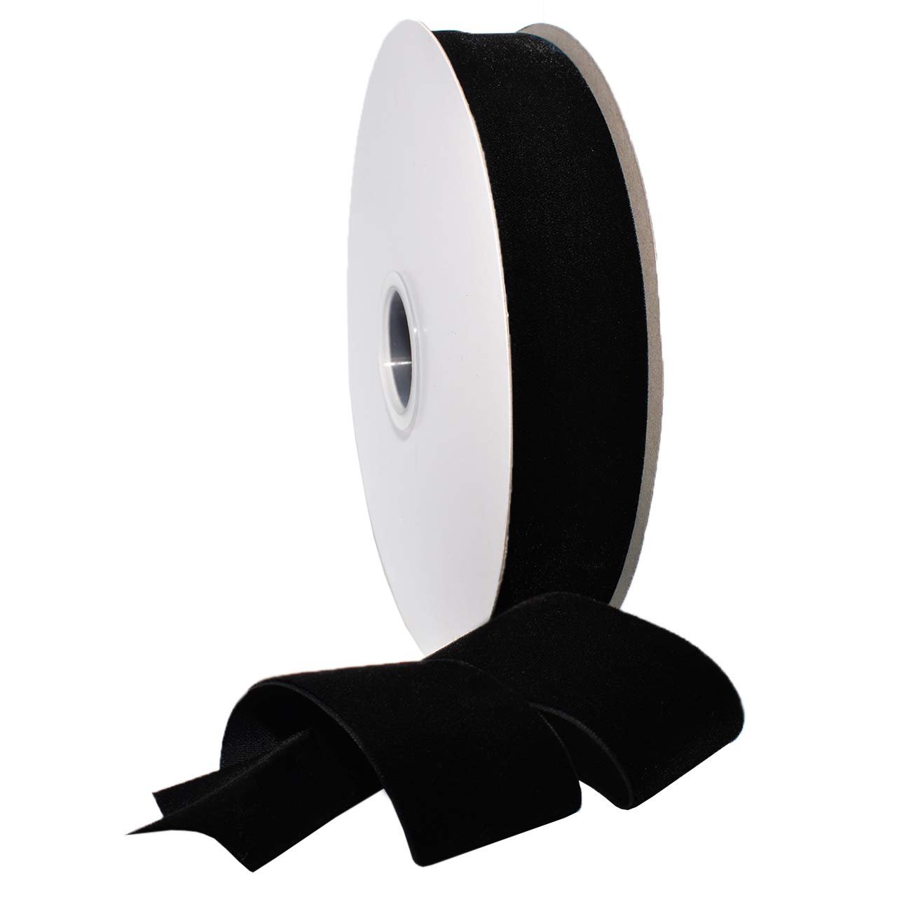 Ruban de velours noir 3,8 cm x 20 m Viviana 1689.38/20-030 de Morex Ribbon