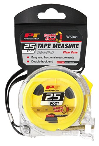 Performance Tool W5041 25 Clear Tape Measure