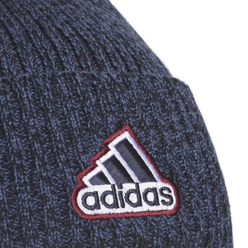 Image of adidas Men's Recon Ballie Pom Beanie | Warm Double-Layer Knit, Soft Stretch Fabric, Snug Coverage, Cold-Weather Ready
