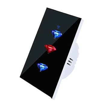 Tooarts SmartLife WiFi Curtain Wall Touched Intelligent Switch Board Panel for Roller Shutter Electric Motor Voice APP Remote Control SmartHome 1 Gang/2 Gang/3 Gang