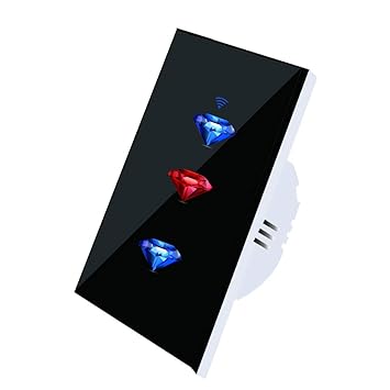 Tuya SmartLife WiFi Curtain Wall Touched Intelligent Switch Board Panel for Roller Shutter Electric Motor Voice APP Remote Control Smarthome 1 Gang/2 Gang/3 Gang