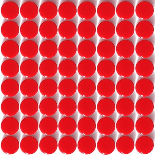 ZDZBLX Fridge Magnets, 80pcs Strong Magnets, Heavy Duty Small Round Magnet, Red Mini Magnets for Whiteboard Notice Board
