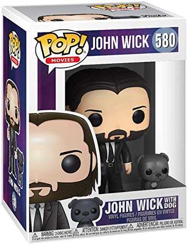 POP! JOHN WICK - JOHN WICK VESTIDO DE PRETO COM O CACHORRO #580 – FUNKO
