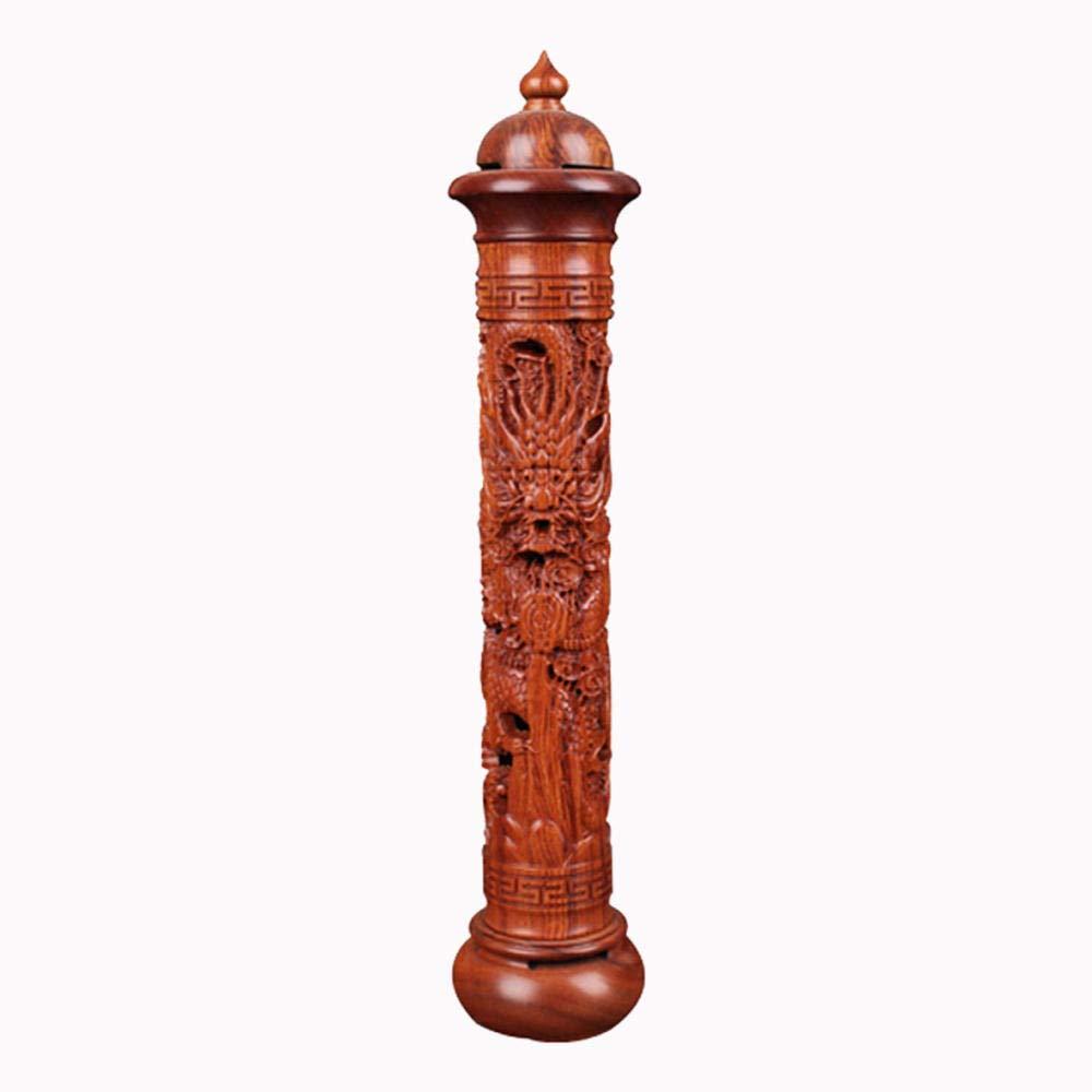 BEPM Räucherstäbchen Halter Räucherwasserfall Rückfluss Räuchergefäß Vertikaler Redwood Massivholz Weihrauchbrenner Holz Für Weihrauchstäbchen 29Cm Wohnzimmer Stick Weihrauchbasis-EIN
