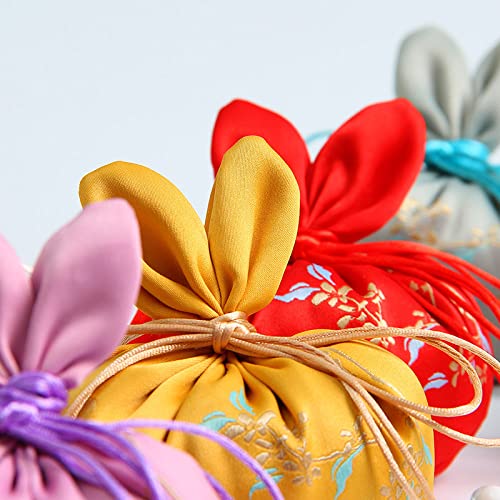 4 Bolsitas de Tela con Cordón para Aromas y Joyas miniatura 5