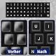 7 Stück Englische Tastatur-Aufkleber,Universelle Ersatzaufkleber für Tastaturbuchstaben,Weiße Schrift auf Schwarzem Hintergrund,für Computer,Laptop,Notebook,Desktop