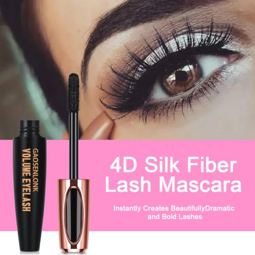 Image of 2Pcs 4D Silk Fiber Lash Mascara, Long Lasting Eyelashes Mascara