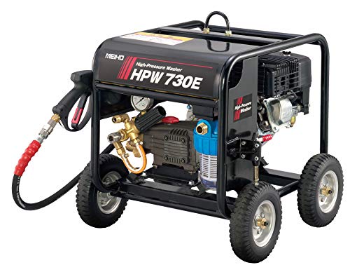 ワキタ MEIHO エンジン式高圧洗浄機 HPW730E 奥行60×高さ63.5×幅57cm 定格圧力7MPa・水量30ℓ/min
