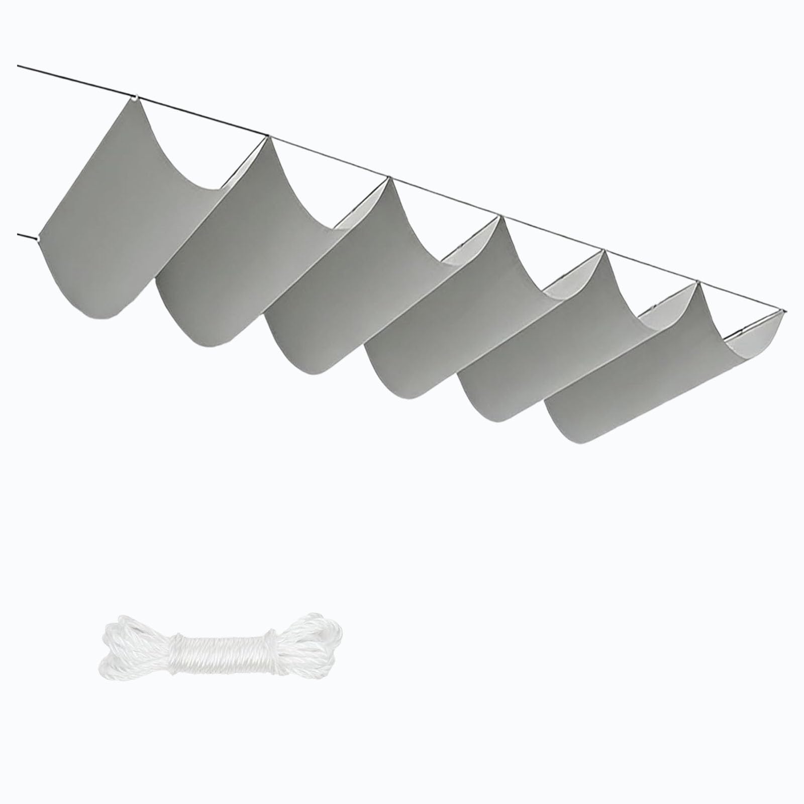 Voile d'ombrage 140x270 cm crée un coin de fraîcheur sur votre terrasse
