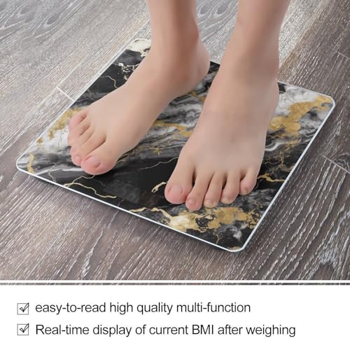 Báscula digital para baño con plataforma ancha y pantalla LCD miniatura 5