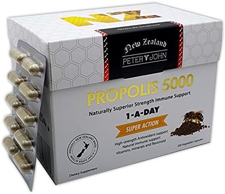 Miniatura 5 de Peter & John Propolis 5000 Flavonoides 70 mg Cápsula Fuerza Inmunológica Apoyo Inmunológico (200c  1 paquete)