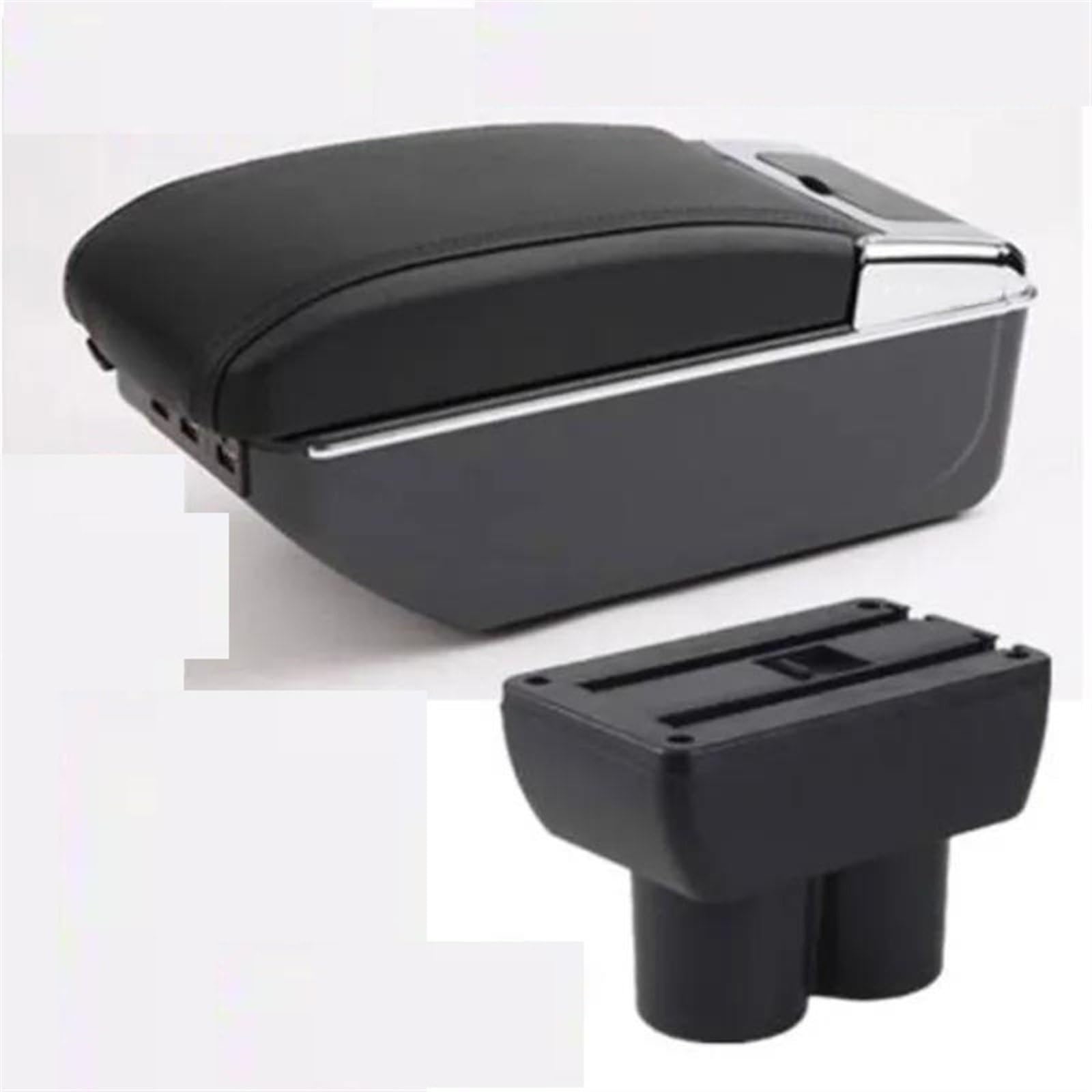 NOHEEU Car Armrest Special Storage Box Modification Parts For Jimny JB23 JB43 1998-2018(D2 black line 7USB)