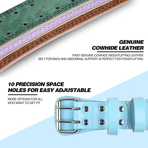 Leather Weight Lifting Belt, Men & Women 13 Inch Wide Strength Training Belt With Metal Buckle & Padded Lumbar Support Adjustable Heavy Duty Workout Equipment For Deadlift Power Lifting Cross Training And Squats Exercise #TOP2