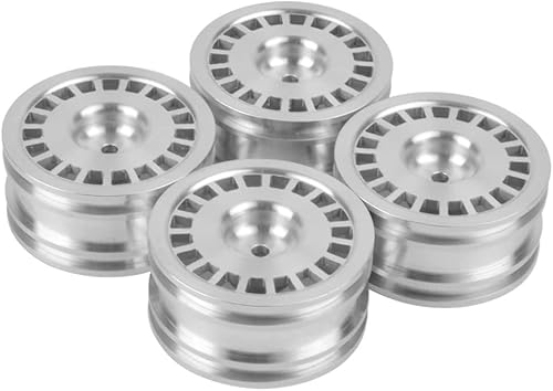Miniatura 8 de 110 RC Drift Car Hub Wheels Rim para Tamiya TT01TT02 XV01 XV02 Redcat MST 110 RC On-Road Drift Car (Plata)