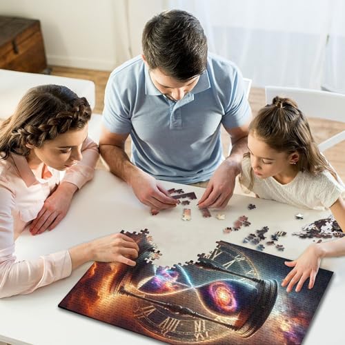 Puzzle de 1000 piezas de Reloj Cósmico, el pasatiempo de relajación ideal para tardes en casa 7