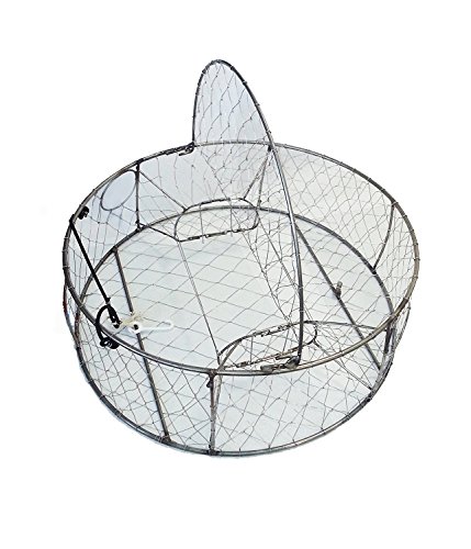 KUFA Stainless Steel Wire Crab Trap with Float and Rope Combo CT100+FWM100
