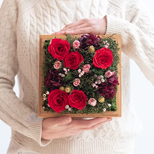 Adora Rose Flora Decor Box [Large] Handmade Acrylic Box|Preserved Real Roses That Last For Years| Gift For Her, Valentine's Day, Mother's Day, Anniversary| Flowers For Delivery Prime #TOP4