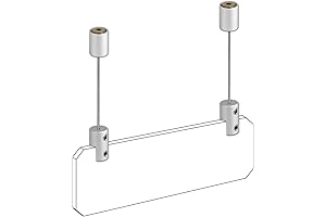 Ceiling Sign Hanger - Enduring Aluminum Support for Hanging Artwork, Signs, and Displays