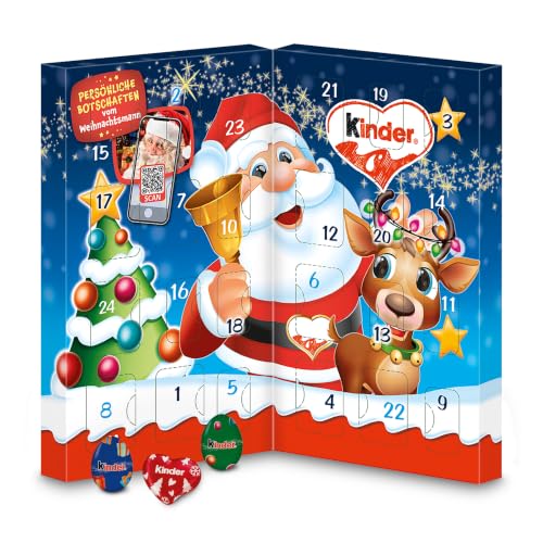 kinder Mix Tisch-Adventskalender 2026 – Adventskalender mit leckeren Schokoladen-Spezialitäten – 1 Kalender à 113g – Ansicht 1