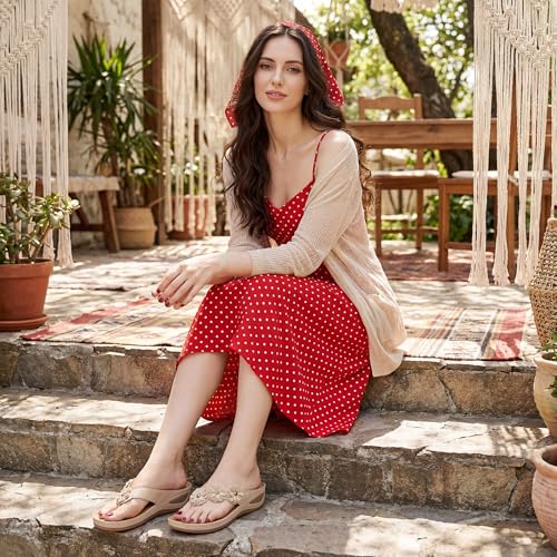 Image of FUDYNMALC Sandals for Women Wedge Shoes: Summer All-Day Comfort Walking Platform Flip Flops 2026 for Casual Dressy