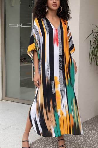 Robe Plus Size Loungewear Coupe Ample Bohème Chic